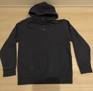 A.P.C. 네이비 후드티 M 사이즈 마이크로 로고