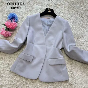 [ 새상품급 ] 오리히카 노카라 자켓 라이트 그레이 안감 있음 L 사이즈