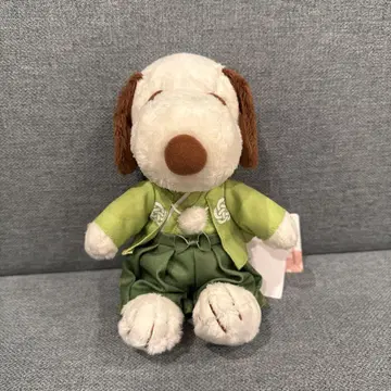 PEANUTS 봉제 인형 스누피 찻집 10주년 한정판