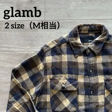 glamb 그램 플란넬 셔츠 긴팔 셔츠 2 M 체크