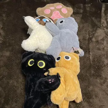 낱개 판매 불가 만마루쨩 눈의 고양이 봉제 인형 숄더백 고양이 고양이