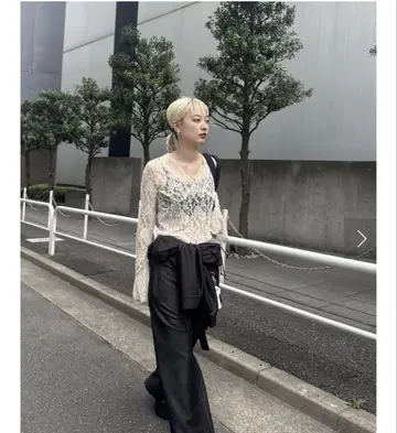 [미사용 택 포함] 아메리빈티지 COMBINATION LACE TOP