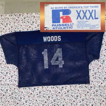 90s USA제 Russell XXXL 유니폼 구제 의류 넘버링