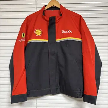 [ 컨디션 최상 ] L 사이즈 쇼와 쉘 블루종 긴팔 페라리 유니폼 65