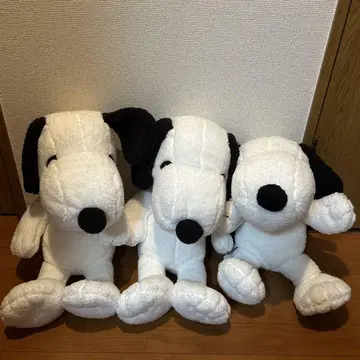 스누피 봉제 인형 3체 세트