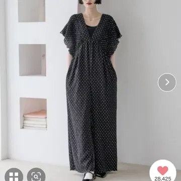 LOWRYS FARM 요류 셔링 살로펫 도트 S 사이즈 새상품