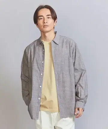 24ss BEAUTY&YOUTH 핀스트라이프 슬러비 레귤러 형태