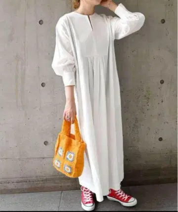 쉽스애니 워셔블 스티치 요크 원피스 셔츠