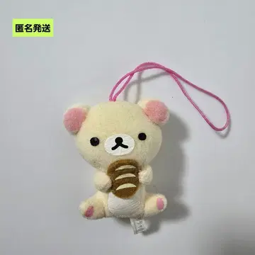 [ 익명 ] 코리락쿠마 마스코트 봉제 인형 빵 들고 있음