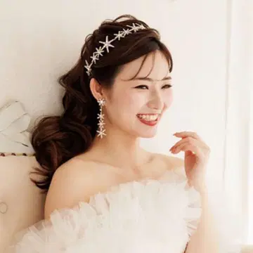 ANNAN WEDDING 별 모티브 헤어 액세서리