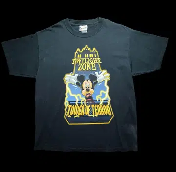 90s USA 디즈니 미키 타워 오브 테러 XL 티셔츠