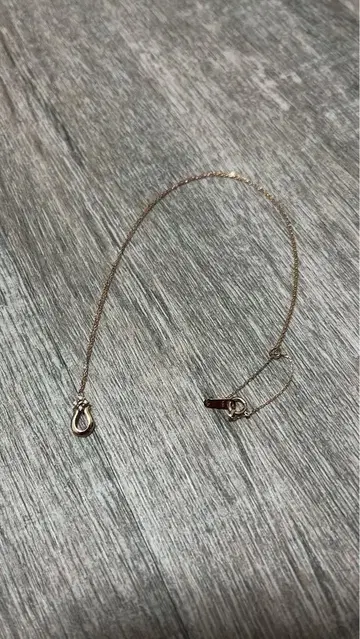 반돔 아오야마 K10 목걸이 핑크 골드 다이아 약 39cm