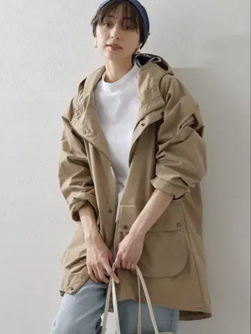 Whim Gazette 후디 블루종 베이지