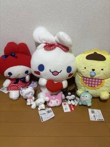 세트 판매! 산리오 Sanrio 봉제 인형 마스코트 묶음 판매