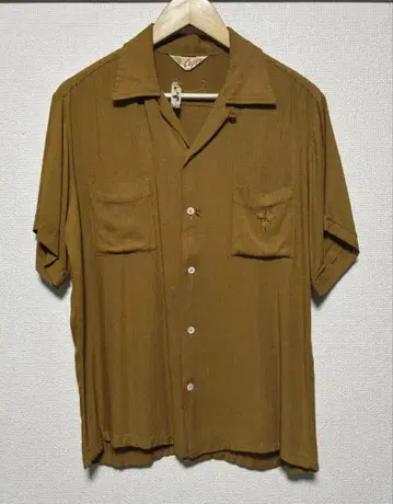 60s 오픈 카라 셔츠 빈티지