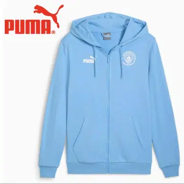 [ 새상품 ] PUMA 맨체스터 시티 풀 집업 후드티 M 사이즈 푸마