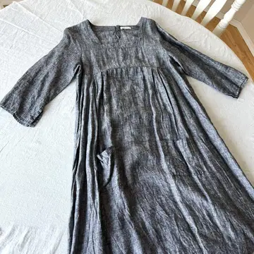fog linen work 스퀘어 넥 원피스