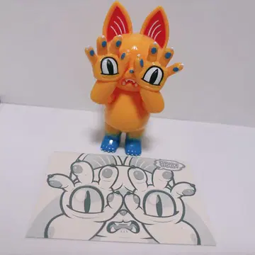 GRAPE BRAIN 지옥 고양이 오니기리 소프트 비닐 SWINGTOYS