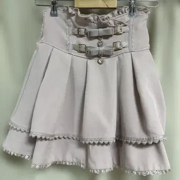 LIZLISA 2단 리본 벨트 치마바지