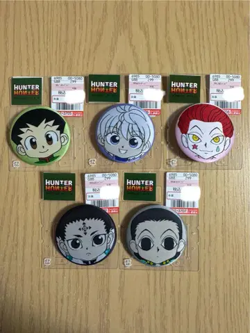 HUNTER x HUNTER 헌터헌터 자수 캔뱃지 전 종류 세트
