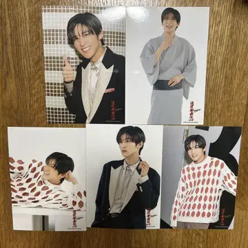 메구로 렌 타키자와 가부키 사진 카드 세트 5매