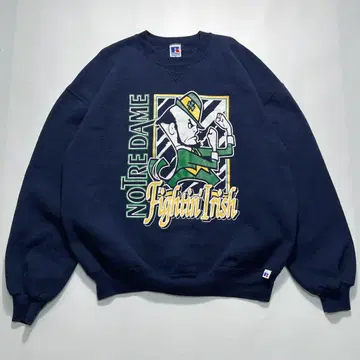 90s 러셀 USA제 맨투맨 XL 네이비 노트르담 칼리지 7036
