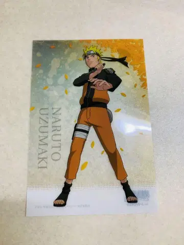 NARUTO J-WORLD 클리어 엽서 우즈마키 나루토