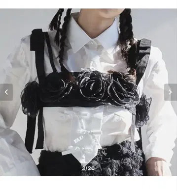 pain 오간자 로즈 뷔스티에 pain