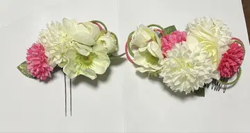 화려한 꽃 장식 세트 빗 포함
