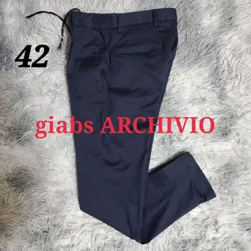 자브스 알키비오 마사초 테이퍼드 슬랙스 네이비 42