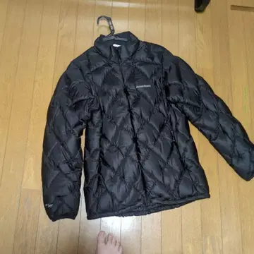 몽벨 블랙 퀼팅 다운 자켓