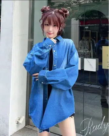 Rady 데님 셔츠 자켓 아우터