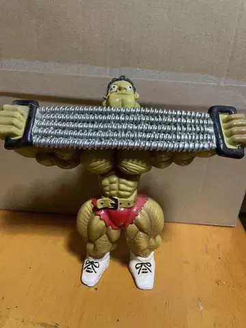 근육 피규어 바벨