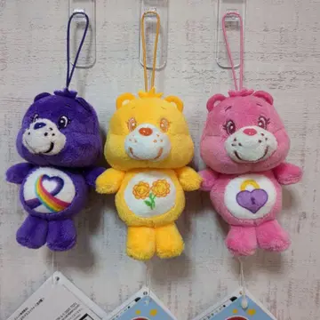 케어베어 봉제 인형 키링 CareBears 쁘띠 마스코트 3개 세트