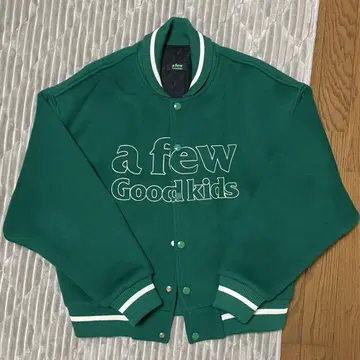 a few good kids 울 바시티 자켓 그린