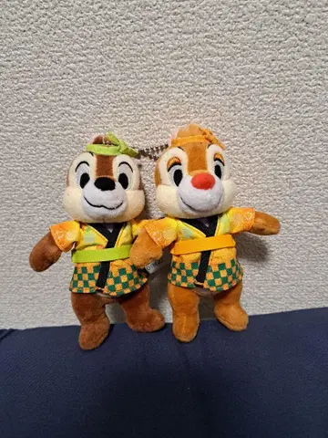 칩&데일 플러시 키체인 마츠리 디즈니 스토어 한정판