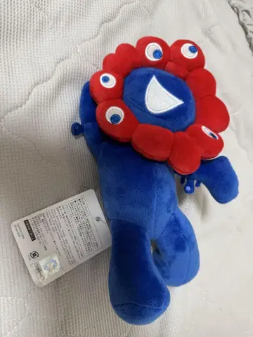 봉제 인형 꽃 모양 파랑 빨간색