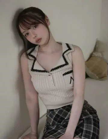 andmary Mila ribbon knit tops