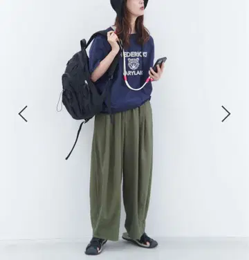 볼륨 개더 이지 팬츠