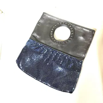 미사용 새상품 블루 메탈 2웨이 파티 백
