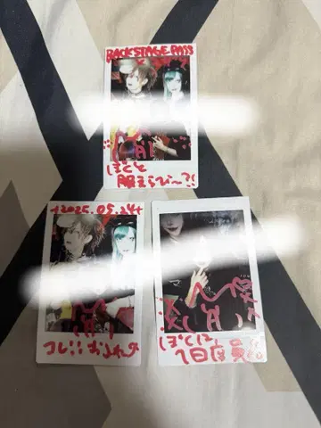 진귀 마나세 마자리 라포레 하라주쿠 1일 점장 폴라로이드 3장