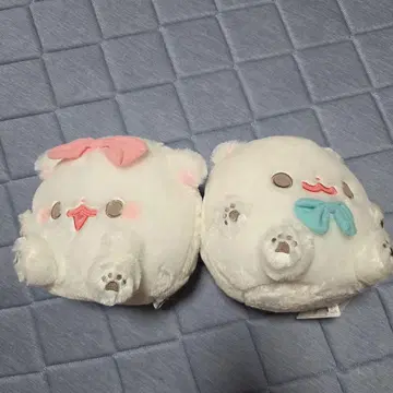 포메라니안 모찌 꾸미기 리본 봉제 인형 BIG 모리 판타지 한정판