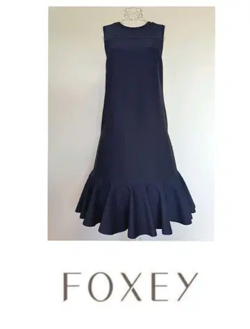 FOXEY 폭시 Freesia 42127 원피스 네이비 레어 42