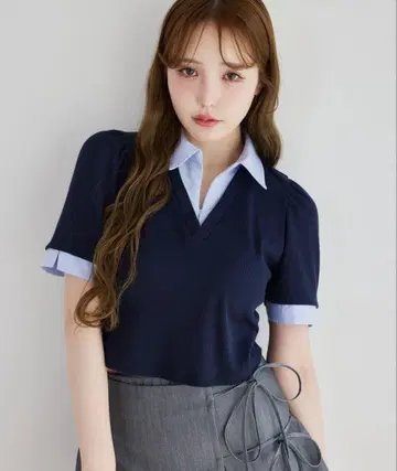 원 애프터 어나더 NICE CLAUP 셔츠 레이어드 상의