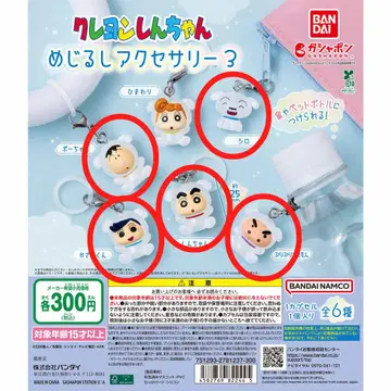 짱구는 못말려(크레용 신짱) 메지루시 액세서리 3종 5개