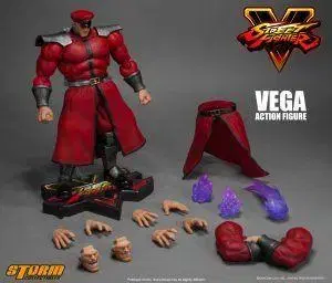개봉품 스톰 콜렉터블즈 베가 빨간색 스트리트 파이터