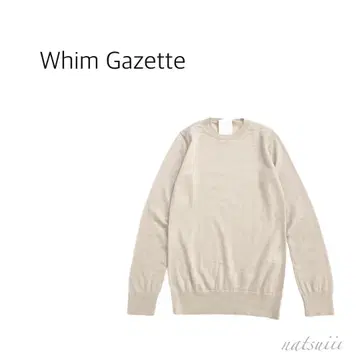 Whim Gazette 윔 가젯 . 얇은 소재 크루넥 풀오버
