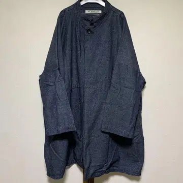 FUNSET OF ART 팬세트 오브 아트 데님 코트 판초