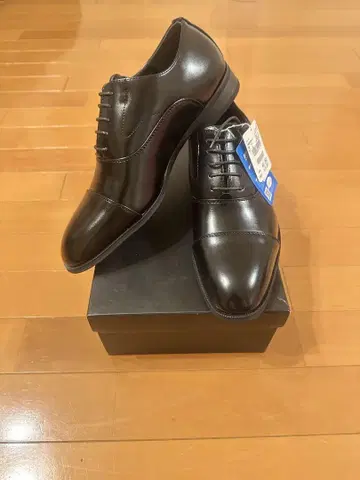 [새상품] 블랙 가죽 신발 26.0cm