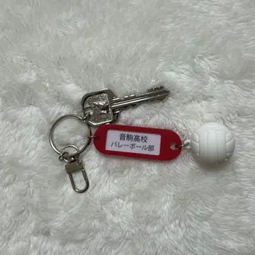 하이큐!! 트레이딩 고등학교 이름표 열쇠 참 키링 네코마